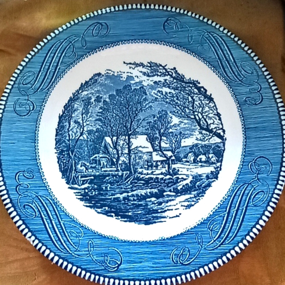 A very nice currier & Ives plate of the "old Grist Mill".